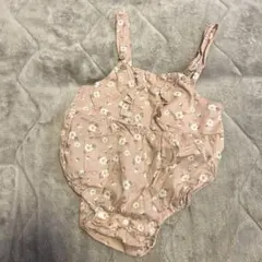 tête à tête 花柄ロンパース 70