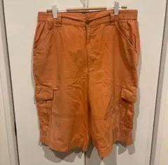 Crocodile オレンジ カーゴショートパンツ Lサイズ