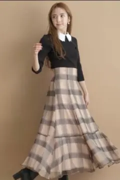 Rirandture リランドチュール チェックオーガンスカート