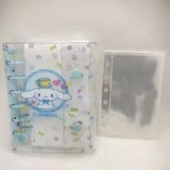 シナモロール シール帳 A7 6穴 リフィル10枚 クリアバインダー