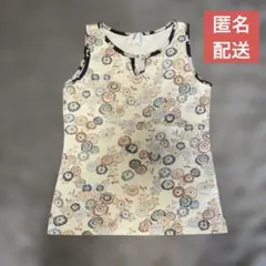 TAKEO KIKUCHI タケオキクチ ノースリーブ 花柄 トップス 古着 夏のサムネイル