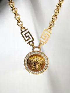 VERSACE ゴールド ネックレス メドゥーサ