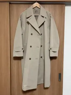 美品 無印良品 トレンチコート コート ロング ベージュ トレンチ MUJI