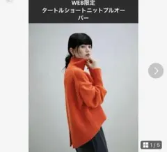 ★ADAM ET ROPE' アダムエロペ タートルショートニットプルオーバー