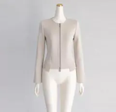 美品★FOXEY/フォクシーニットジャケット ブラックジェイド 長袖 38のサムネイル