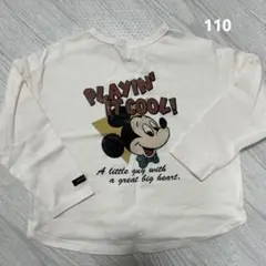 ミッキーマウス Tシャツ 長袖　フタフタ