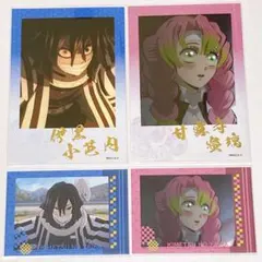 鬼滅の刃 柱稽古編 箔押しブロマイド コレクションカード 伊黒小芭内 甘露寺蜜璃