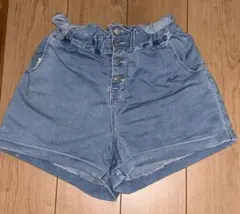 ライトブルー デニムハーフパンツ　Lサイズ