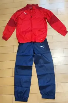【未使用】PUMA ピステセット 赤/ネイビー 150