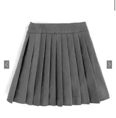 インパン裏地付プリーツミニスカート[ac2312] L グレー