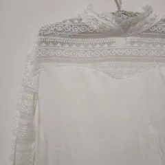 earth music&ecology レースハイネック　トップス