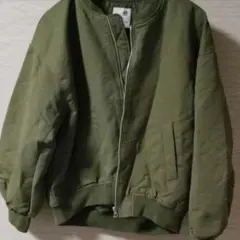 earth music&ecology カーキ ジャンパー Fサイズ MA-1