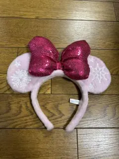 ミニー耳カチューシャ 2016年クリスマス限定　ピンク
