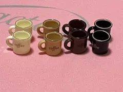 cafe⁑☕️コーヒーカップ⁑豆⁑アクセサリーファスナーミニチャーム2個