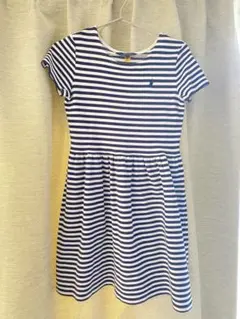 POLO RALPH LAUREN ストライプ 半袖ワンピース XL/TG