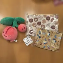 ポケモン　くつろぎタイムぬいぐるみ　チェリンボ　ミスド　コラボ　ポーチ