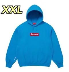 Box Logo Hooded Sweatshirt Cyan XXL