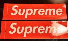 Supreme ボックスロゴ ステッカー 2枚セット