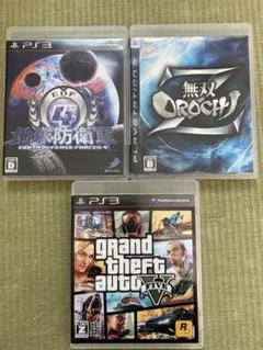 PS3 ソフト　地球防衛軍4 グランドセフトオート5 無双OROHIZ