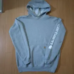 Carhartt グレー フード付きパーカー Mサイズ