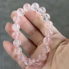【ローズクォーツ】天然石ブレスレット 女神アフロディーテの石11mm