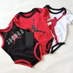 Jordan ジョーダン Nike ナイキ ロンパース 3枚セット 0-3ヶ月