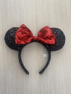 ミニーマウス スパンコールカチューシャ