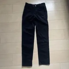 GLAZOS コーデュロイ 黒 長ズボン 150