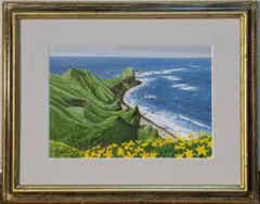 【真作】絵画　津島俊介　油彩4号　風景画「運河と赤屋根の街」　C76 真作】絵画 津島俊介 油彩4号 風景画「運河と赤屋根の街」 C76 - メルカリ