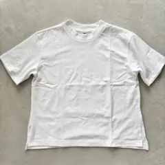 試着のみ ユニクロ Tシャツ エアリズム クロップド丈 レディース Mのサムネイル