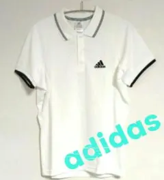 アディダス　 半袖　ポロシャツ　スポーツウェア　 ホワイト 白　Sサイズ