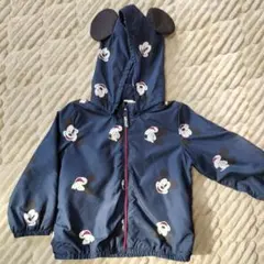 ミッキーマウス柄耳付きフードアウター 15-18M