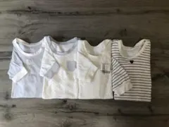 95cm 厚手の長袖シャツ肌着 4枚セット