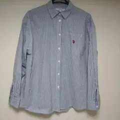 U.S. POLO ASSN. ストライプシャツ 長袖 レディース