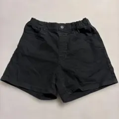 ユニクロキッズ130ブラックショートパンツ