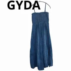 夏✨GYDA ジェイダ デニムワンピース 2WAYプリーツベアデニムOP
