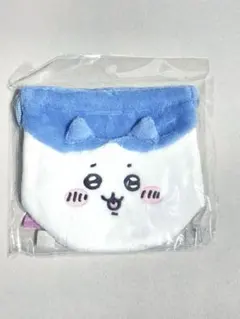 ちいかわ フェイス巾着 ハチワレ 小物入れ 巾着 ふわふわ バッグ整理 新品 顔