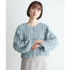 RETRO GIRL ポコポコ袖ボリュームカーディガン