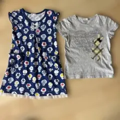 KP ニットプランナーTシャツ ワンピース2枚セット 120のサムネイル