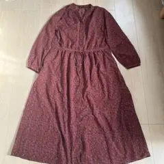 ユニクロ シャツロングワンピース