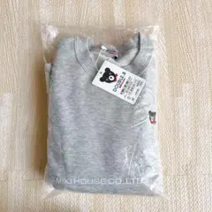 新品　ダブルビー　トレーナー　Bくん　110 グレー　ワンポイント トレーナー