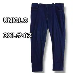 S0304　ユニクロ　スリムテーパードデニムパンツ　インディゴ　3XL