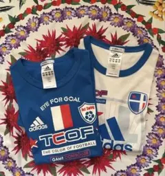 adidas TCOF Tシャツ 青色 2枚セット