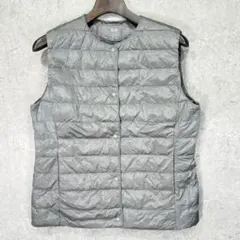 ★UNIQLO ウルトラライトダウンコンパクトベスト 収納袋付 L /350
