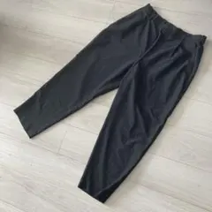 GU 黒 ポリエステル ワイドパンツ　Lサイズ