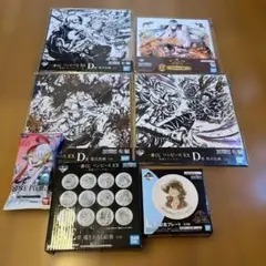 【映画特典付き】ワンピース皿2枚＋アートボード4枚＋FILM REDデッキ非売品
