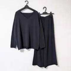極美品 Plage ASAMEN Vネックニット＆パンツ セットアップ
