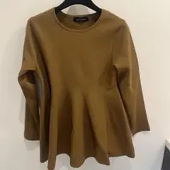 GREEN LABEL RELAXING キャメル色ペルラムニット 長袖⁕˚˟.