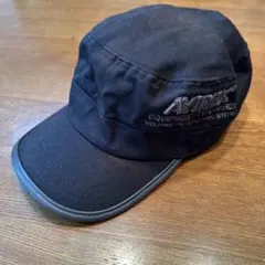 AVIREX ワークキャップ黒ロゴ刺繍