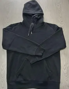 GU 裏起毛パーカー　ブラック　メンズS